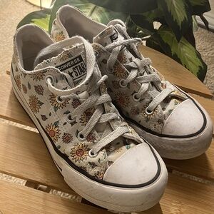 Converse All Star Sunflower Print Sneakers